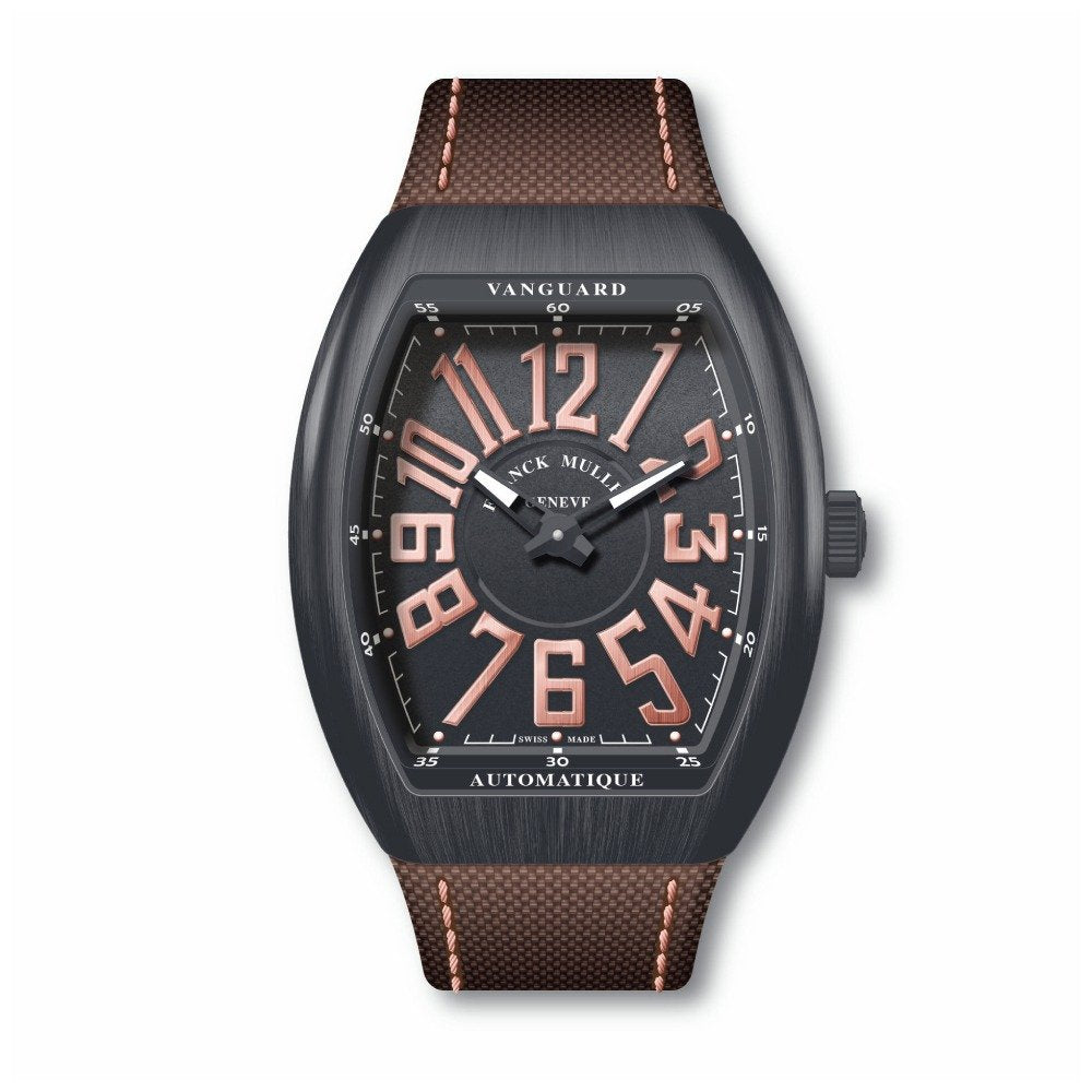Franck Muller's Vanguard Slim Capsule with Black Dial