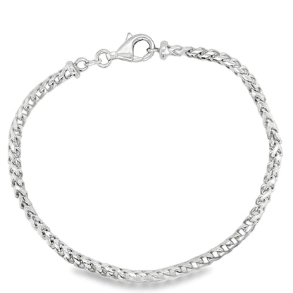 Jai's 14K White Gold Fine Franco Chain Bracelet