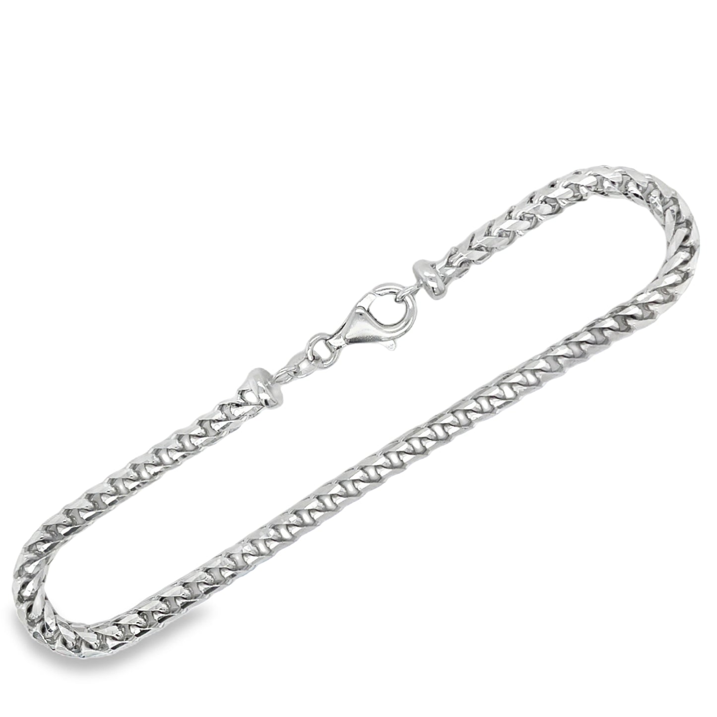 Jai's 14K White Gold Franco Chain Bracelet
