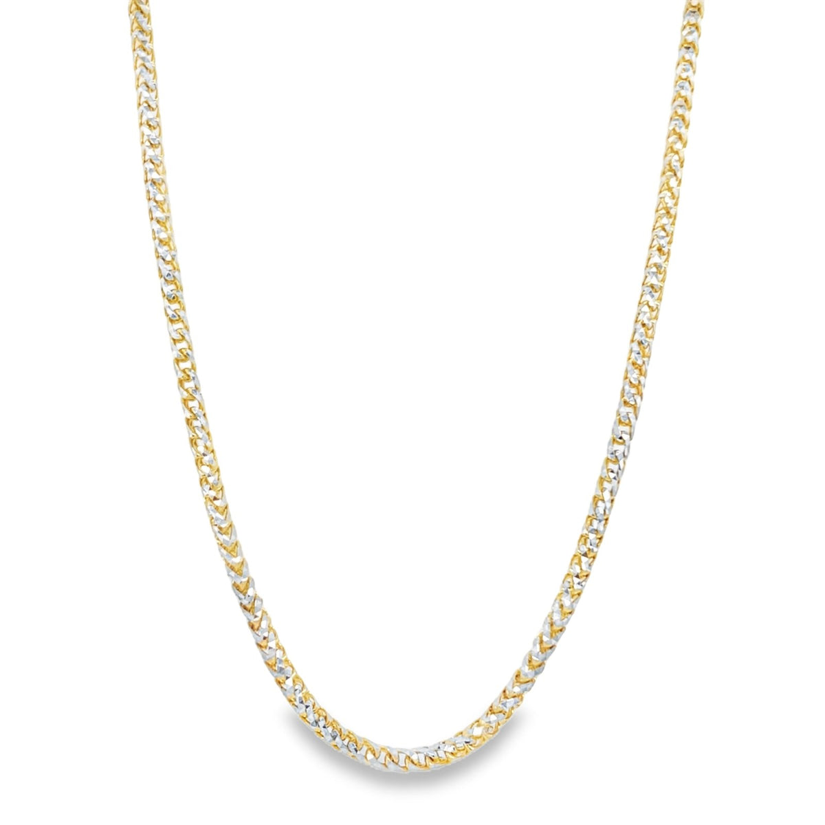 Jai's 14K Two-tone Diamond-cut Franco Chain