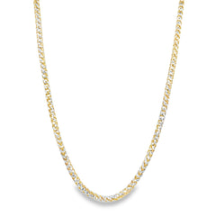 Jai's 14K Two-tone Diamond-cut Franco Chain