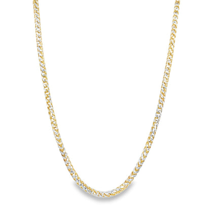 Jai's 14K Two-tone Diamond-cut Franco Chain
