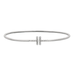 Morris & David's 14K White Gold Diamond Bangle