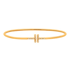 Morris & David's 14K Yellow Gold Diamond Bangle