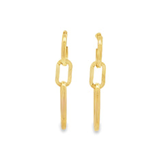 Jai's 18K Yellow Gold Elongated Multi-oval Drop Earrings