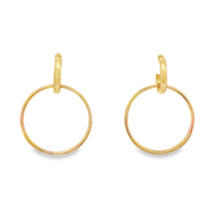 Jai's 18K Yellow Gold Circular Drop Earrings