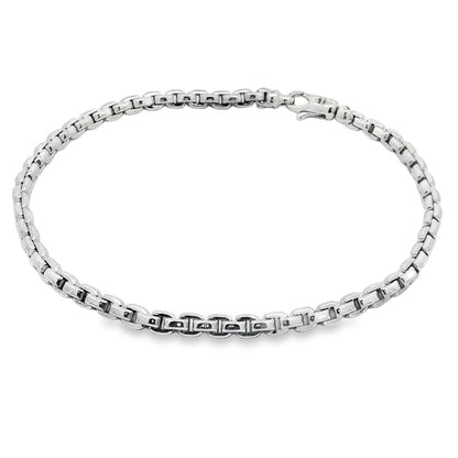 Jai's 18K White Gold Fine Box Chain Bracelet