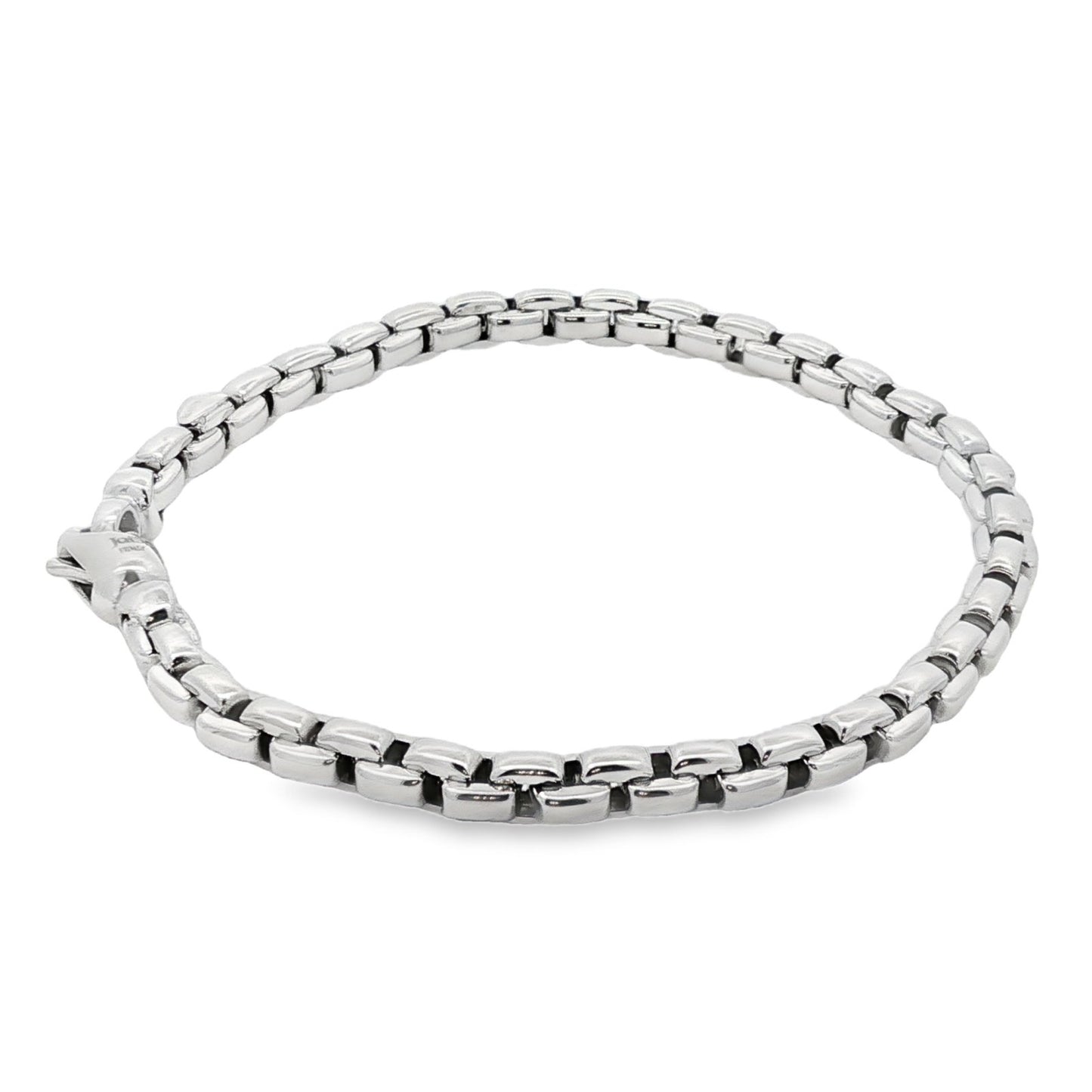 Jai's 18K White Gold Box Chain Bracelet