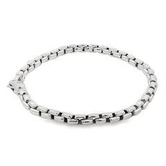 Jai's 18K White Gold Box Chain Bracelet