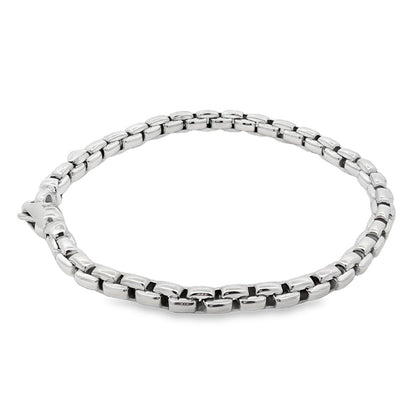Jai's 18K White Gold Box Chain Bracelet