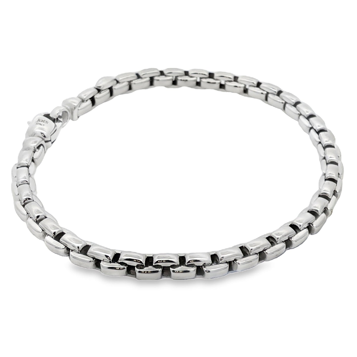 Jai's 18K White Gold Box Chain Bracelet