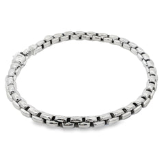 Jai's 18K White Gold Box Chain Bracelet