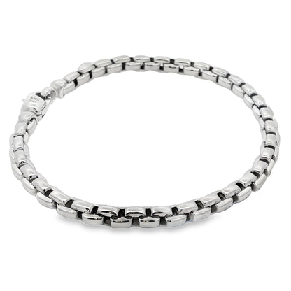Jai's 18K White Gold Box Chain Bracelet