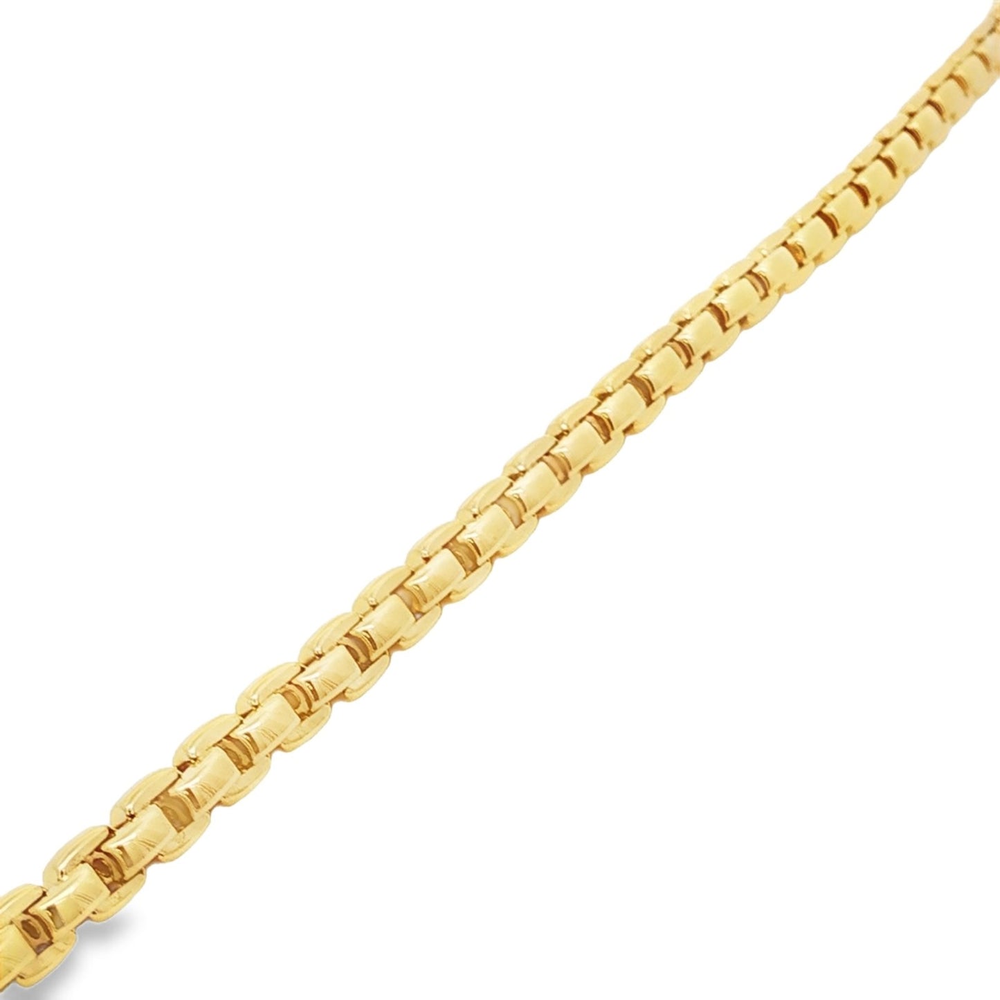 Jai's 18K Yellow Gold Box Chain Bracelet