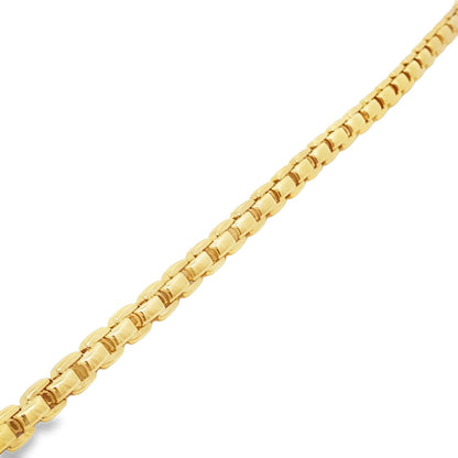 Jai's 18K Yellow Gold Box Chain Bracelet