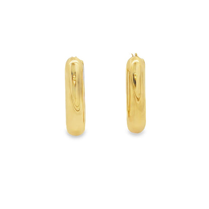 Jai's 18K Yellow Gold Thick Paperclip Hoops