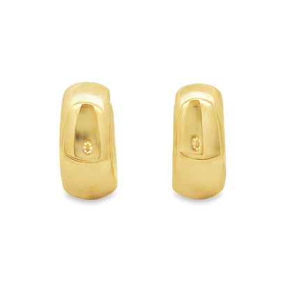 Jai's 18K Yellow Gold Small Thick Hoops