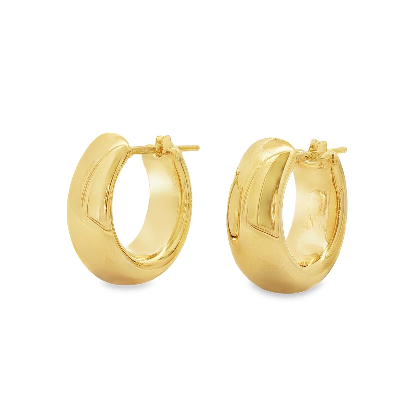 Jai's 18K Yellow Gold Small Thick Hoops