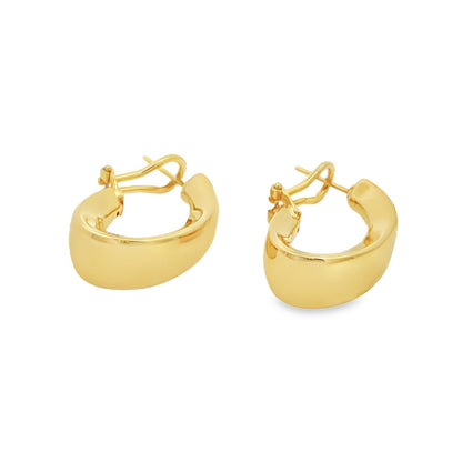 Jai's 18K Yellow Gold Thick Graduated Hoops