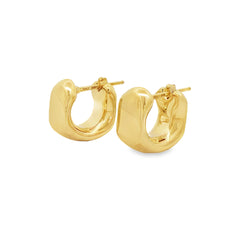 Jai's 18K Yellow Gold Small Thick Squared Hoops