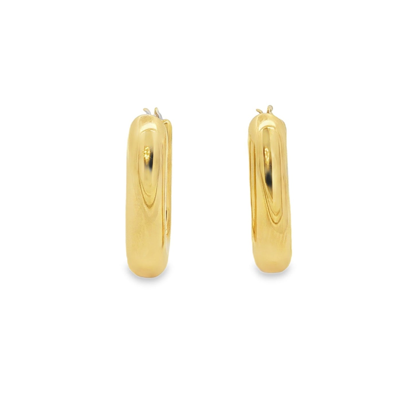 Jai's 18K Yellow Gold Thick Paperclip Hoops
