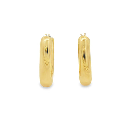 Jai's 18K Yellow Gold Thick Paperclip Hoops