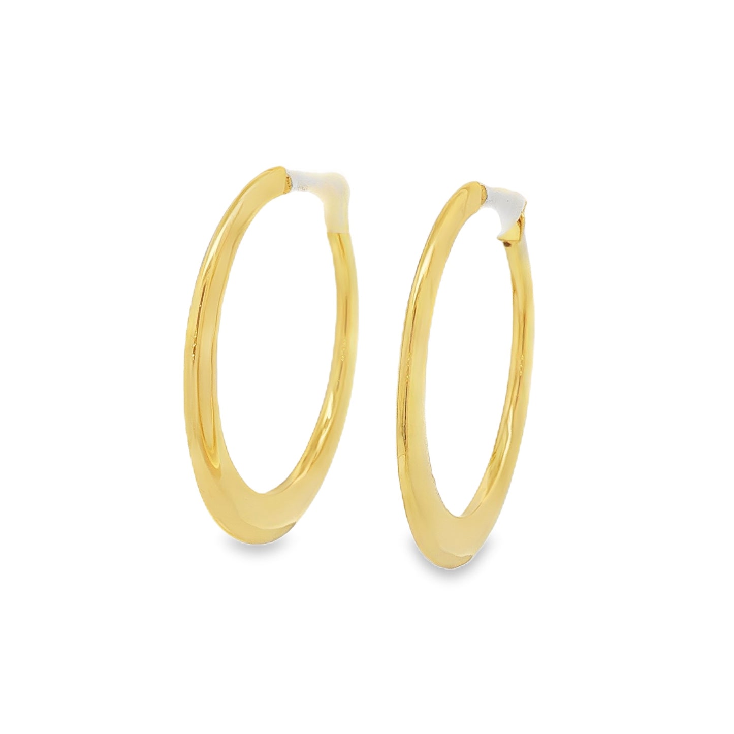Jai's 18K Yellow Gold Flat Hoops