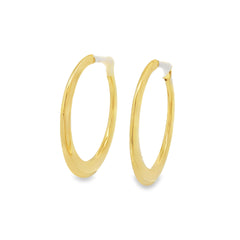 Jai's 18K Yellow Gold Flat Hoops