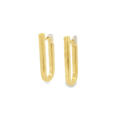 Jai's 18K Yellow Gold Paperclip Hoops