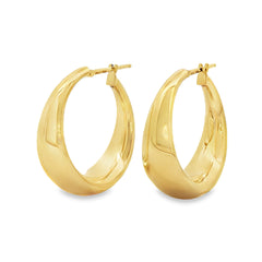 Jai's 18K Yellow Gold Thick Graduated Hoops