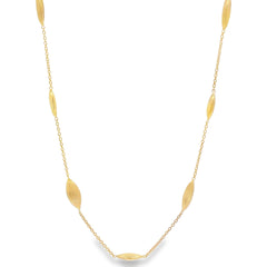 Jai's 18K Yellow Gold Satin & Polished Bead Necklace