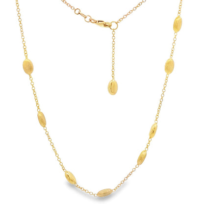 Jai's 18K Yellow Gold Satin Bead Necklace