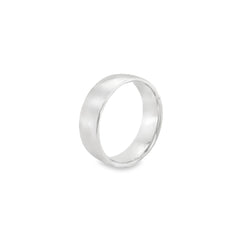 Jai's 14K White Gold Thick Wedding Band