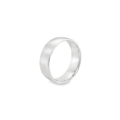 Jai's 14K White Gold Thick Wedding Band