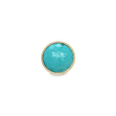 Ippolita's 18K Yellow Gold Turquoise & Diamond-lined Ring