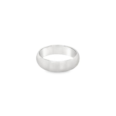 Jai's 14K Grey Gold Thick Rounded Wedding Band