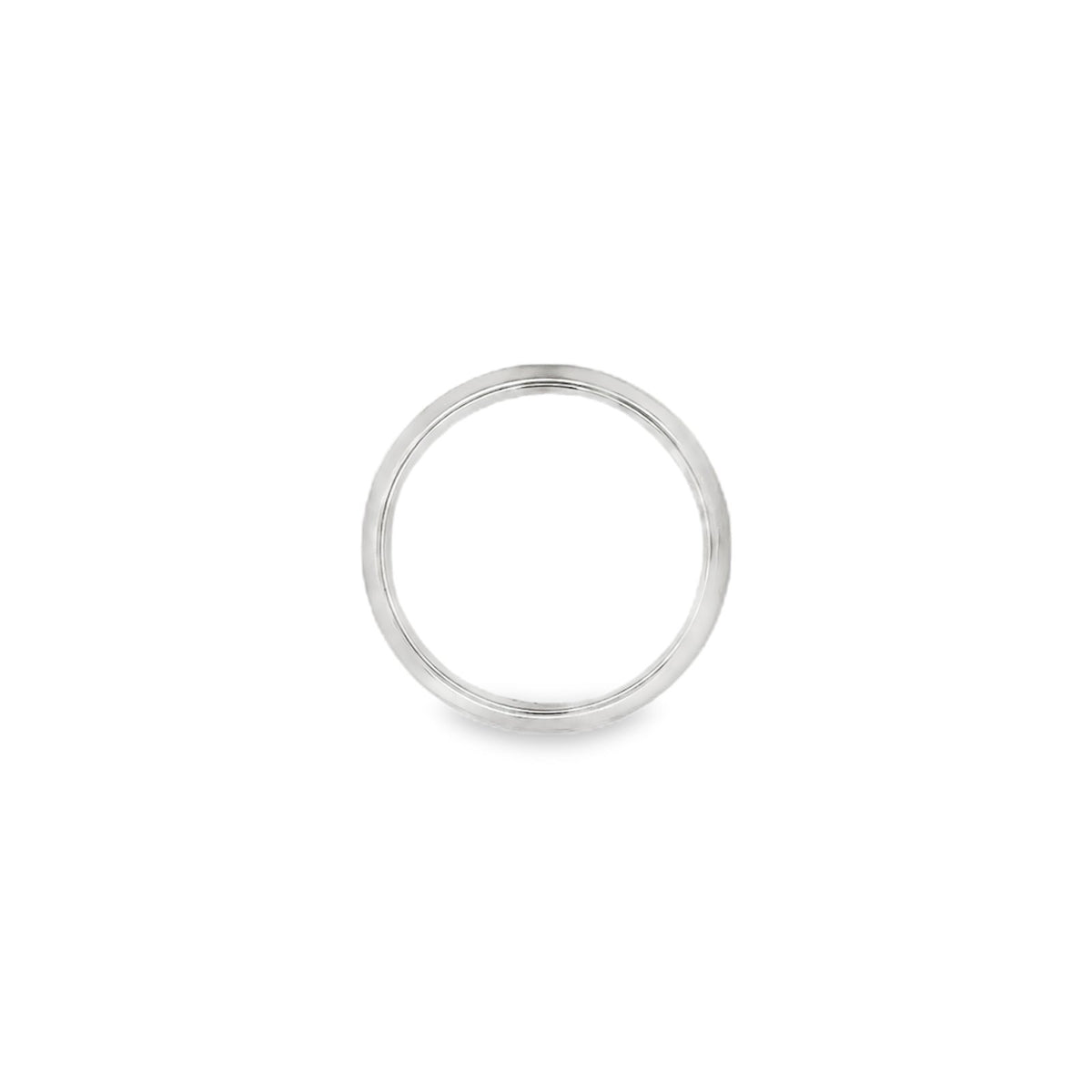 Jai's 14K Grey Gold Thick Rounded Wedding Band