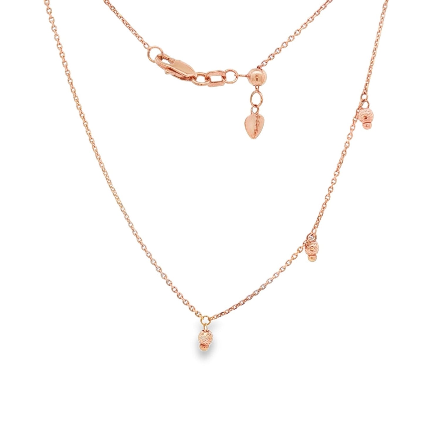 Jai's 14K Rose Gold Charm Necklace - 16"