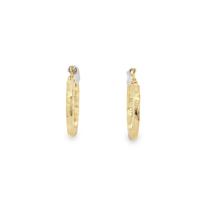 Jai's 14K Yellow Gold Petite Hammered Hoops