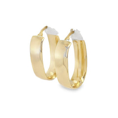 Jai's 14K Yellow Gold Thick Elongated Hoops