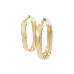Jai's 14K Yellow Gold Thick Elongated Hoops