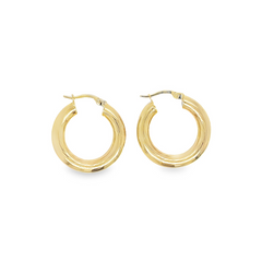 Jai's 14K Yellow Gold Petite Thick Lined Hoops