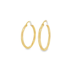 Jai's 14K Yellow Gold Medium Hoops
