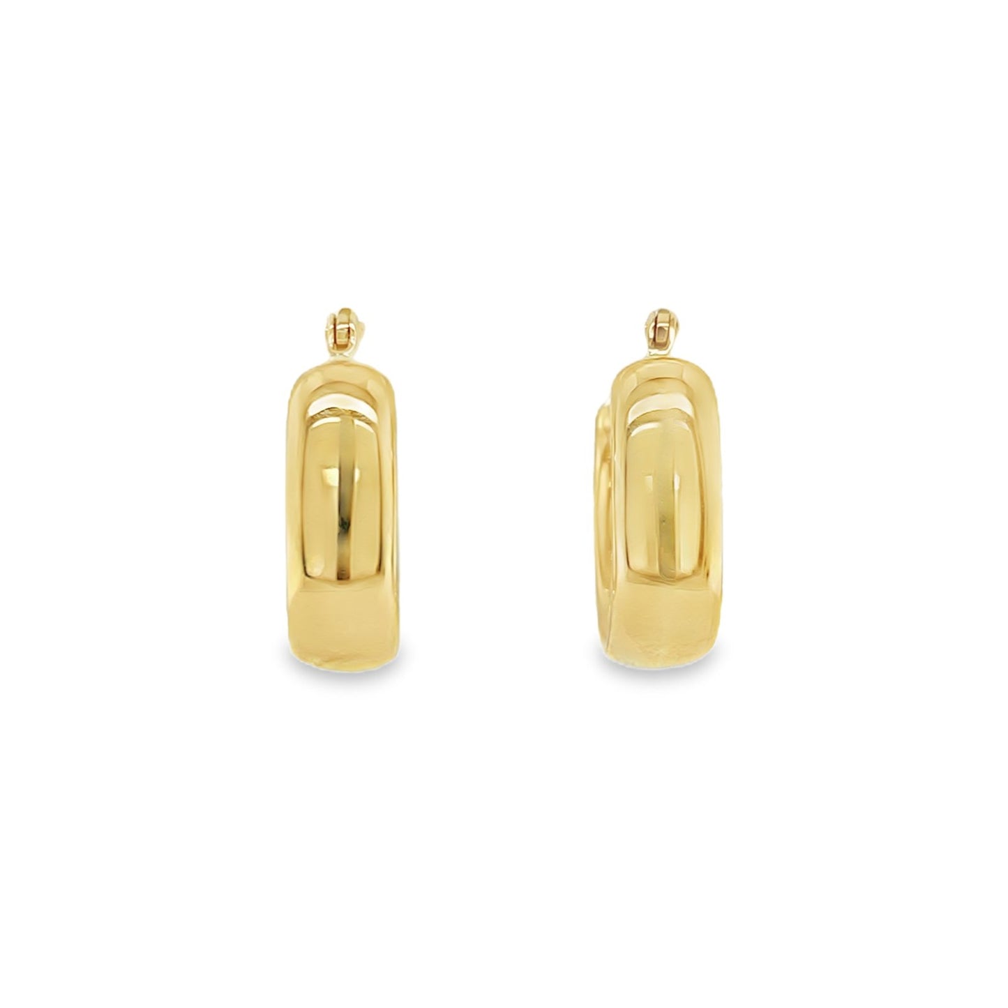 Jai's 14K Yellow Gold Thick Squared Hoops