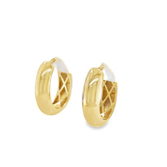 Jai's 14K Yellow Gold Thick Oval Hoops