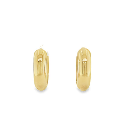 Jai's 14K Yellow Gold Thick Oval Hoops