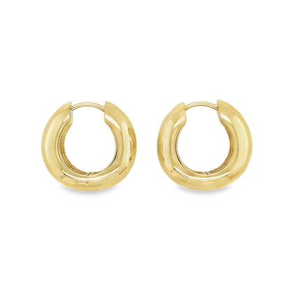 Jai's 14K Yellow Gold Thick Round Hoops