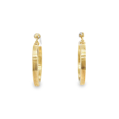Jai's 14K Yellow Gold Petite Lined Hoops