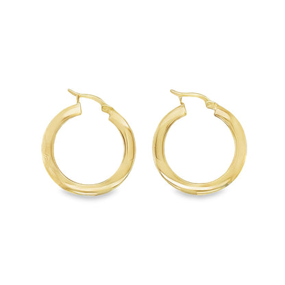 Jai's 14K Yellow Gold Medium Disc Hoops
