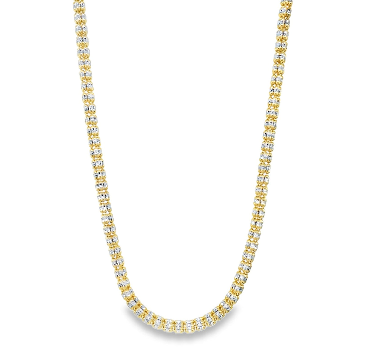 Jai's 14K Two-tone Cube Chain